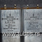 Two vintage Siemens PIO capacitors 2 uF 160V Klangfilm Made in Germany 2mfd 160V