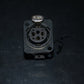 Switchcraft female XLR E3FSC NOS connector (3 pole) Made in UK Black panel mount