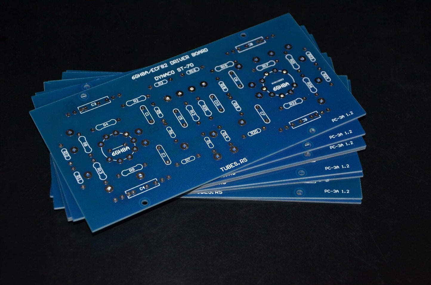 DYNACO ST-70 6GH8A / 6GH8 COMPLETE KIT PC-3 DRIVER BOARD WITH TUBES (NOS Platinum matched pair of 6GH8A EI Philips)