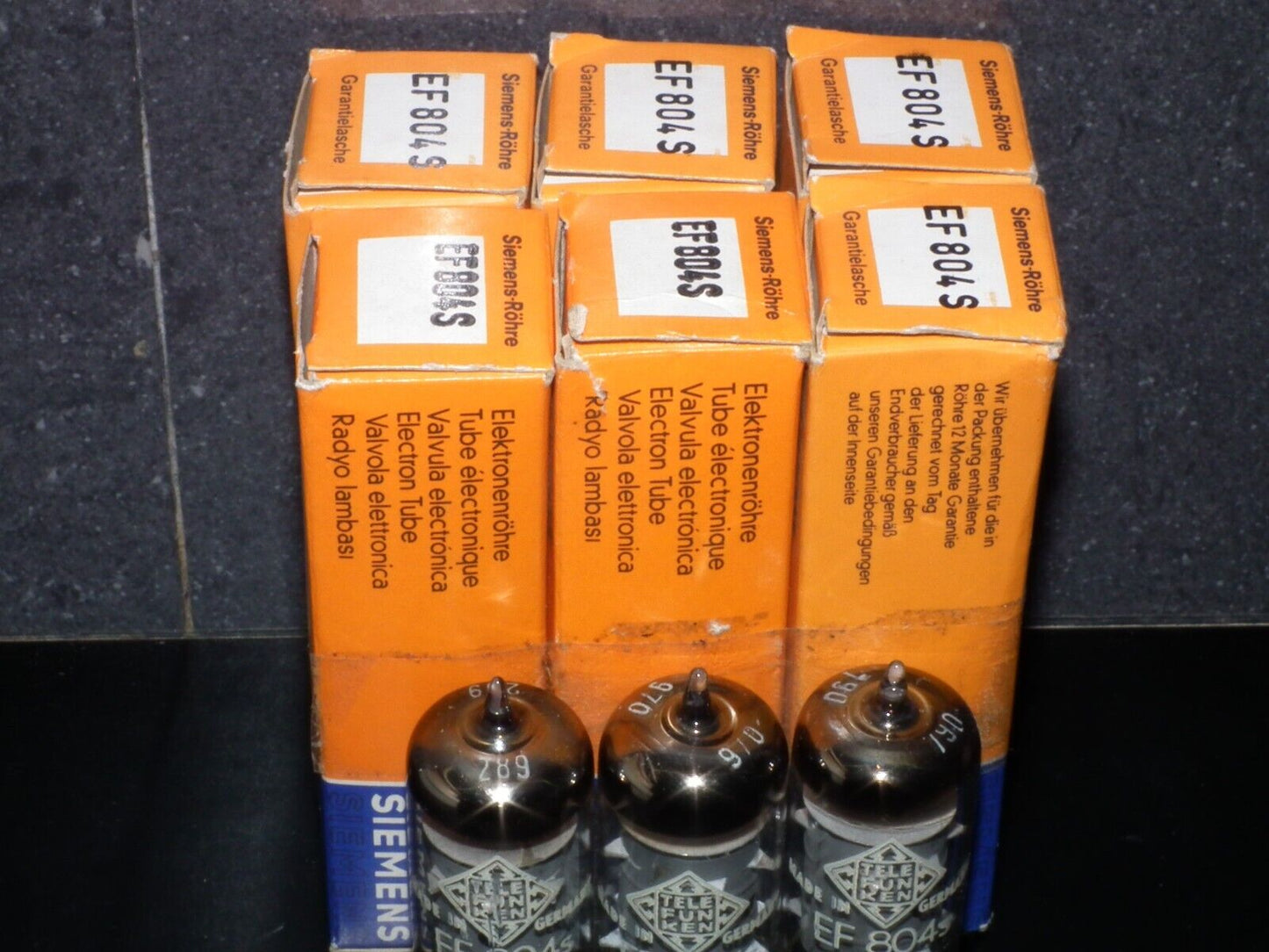 Telefunken EF804S NOS NIB Microphone pentode, low noise, no microphonics Siemens