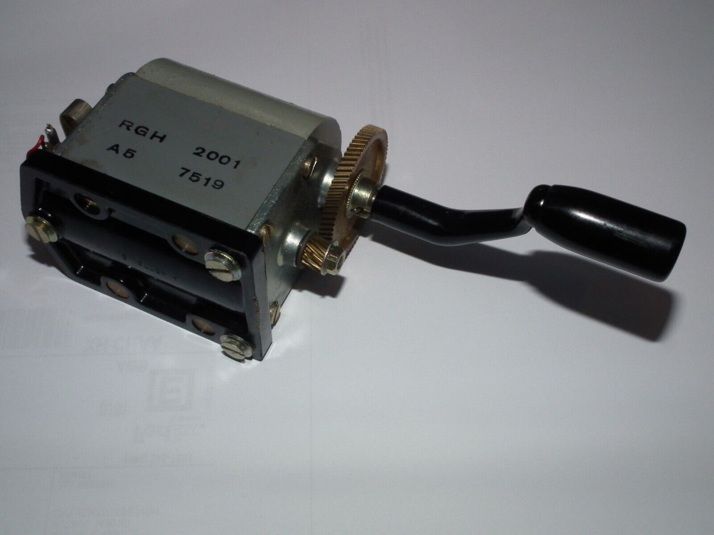 Vintage Hand Crank Generator Power Inductor Telephone Radio Ericsson Sweden