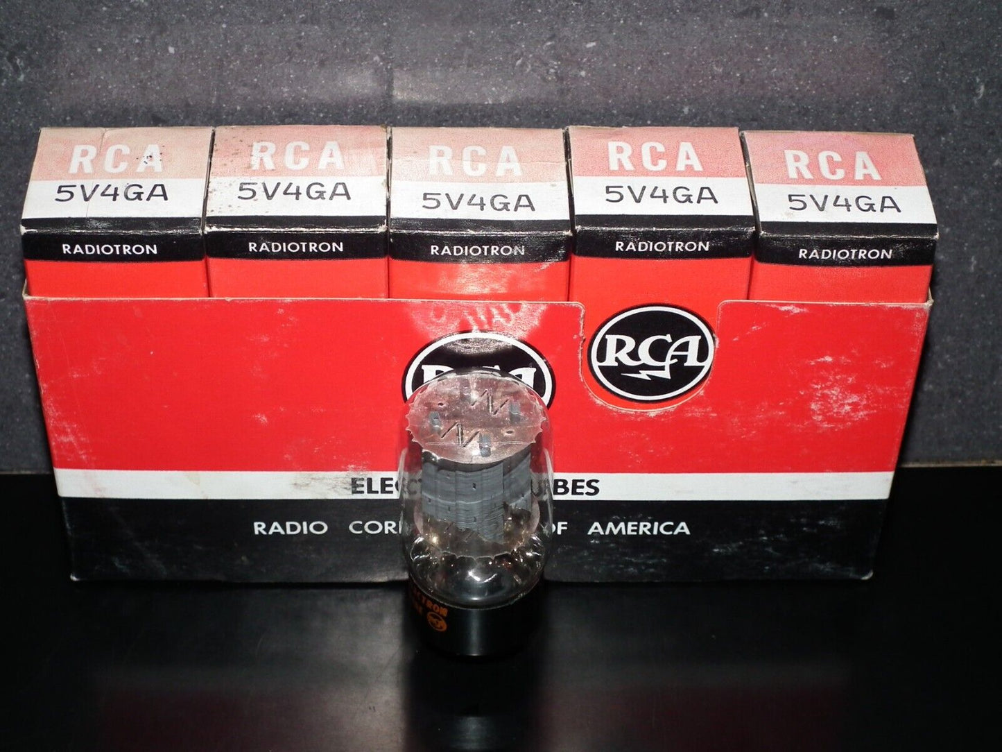 5V4GA RCA USA GZ32 O Getter NOS - TESTED 100%