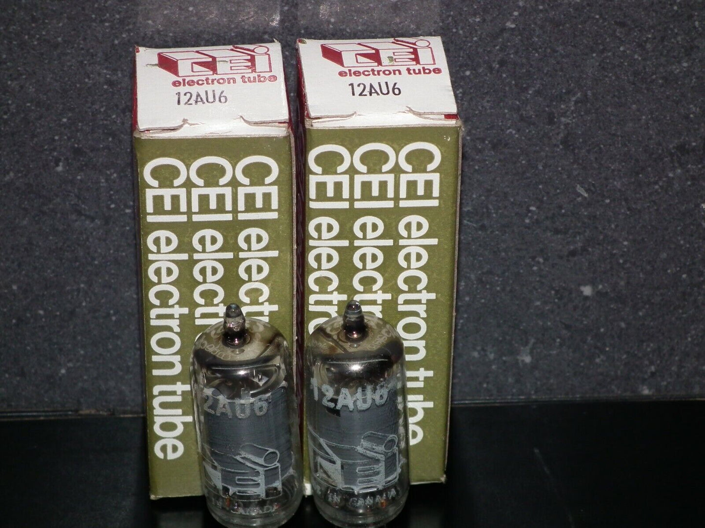 12AU6 CEI Canada NOS NIB Matched Pair HF94