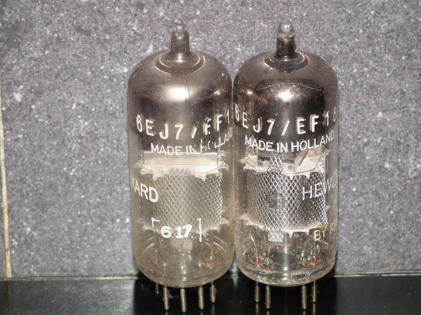 Platinum Matched Pair EF184 Amperex for HP 6EJ7 Used Tested 90%