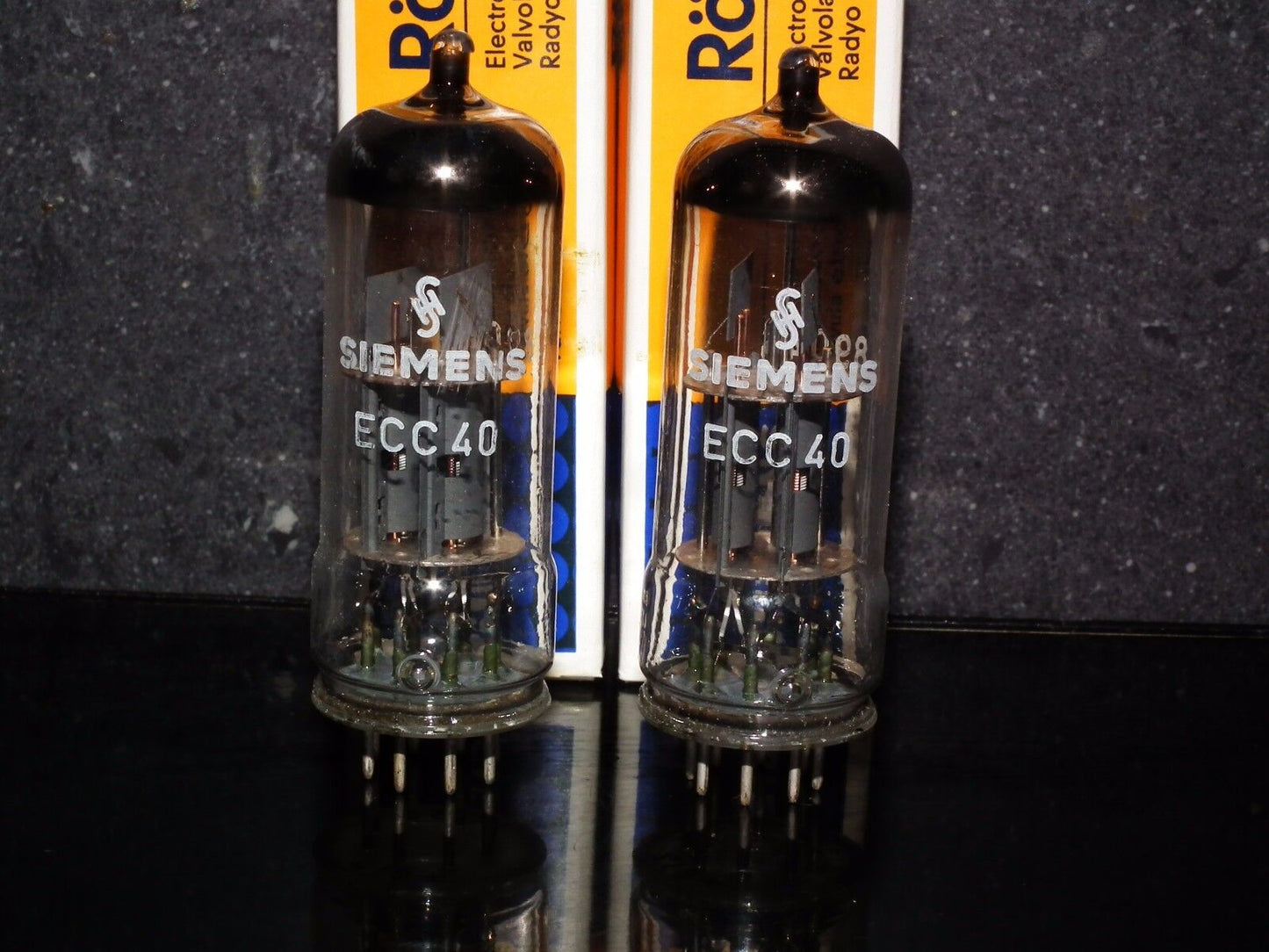 ECC40 Siemens & Halske NOS Matched Pair Rimlock Audio Double Triode