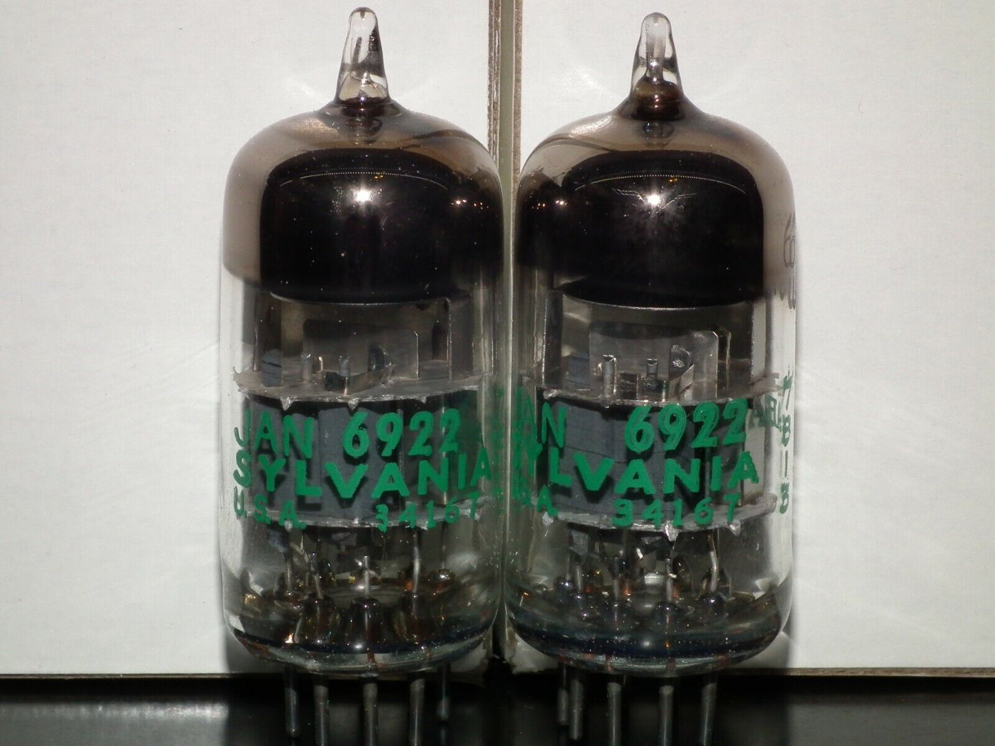 E88CC 6922 Sylvania Platinum Matched Pair Low Noise in original boxes USA NOS