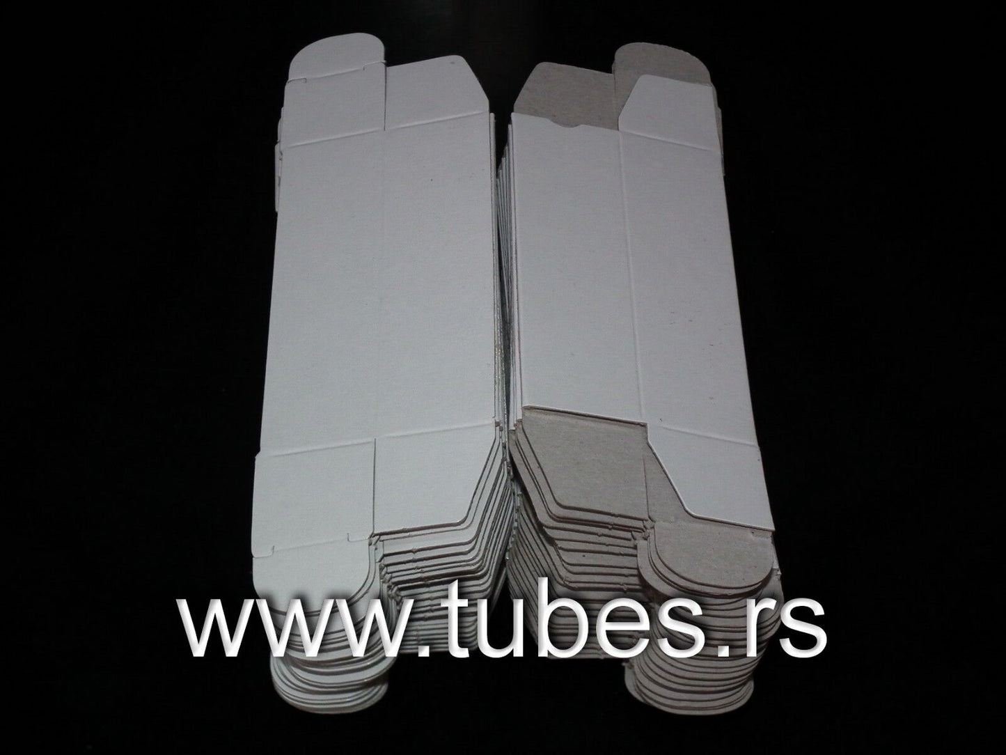 40 pcs Blank Carton White Tube Boxes for Audio tubes Röhre ECC81 ECC83 E88CC EL8