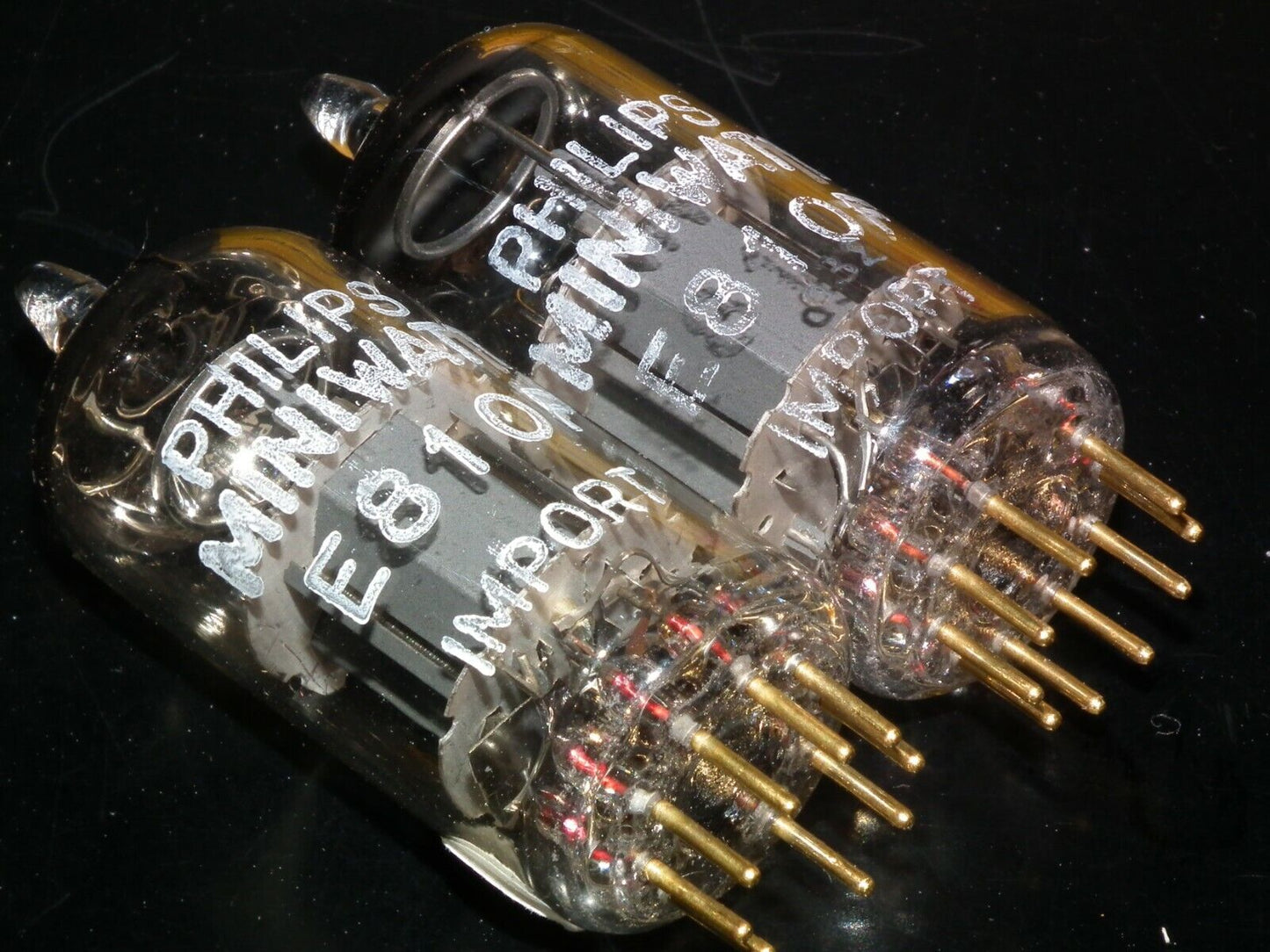 Matched Pair Philips Miniwatt E810F 7788 NOS NIB Gold pin Heerlen 60s Low Noise