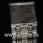 Two vintage Siemens PIO capacitors 8.0 uF / 250V Klangfilm tube audio