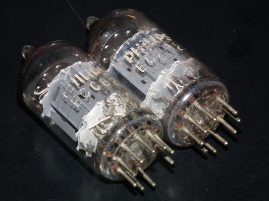 ECC82 12AU7 Philips Heerlen Delta codes Used tested NOS 100% Matched Pair