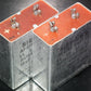 Two vintage Siemens electrolytic capacitors 10uF/100V Klangfilm West Germany 70s