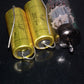 Two NOS vintage MP capacitors 1 uF / 250V Rifa Sweden PIO Paper in oil capacitor