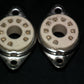 TWO VINTAGE NOS MAGNOVAL Vacuum Tube CERAMIC Sockets Valve Base PL519 EL509