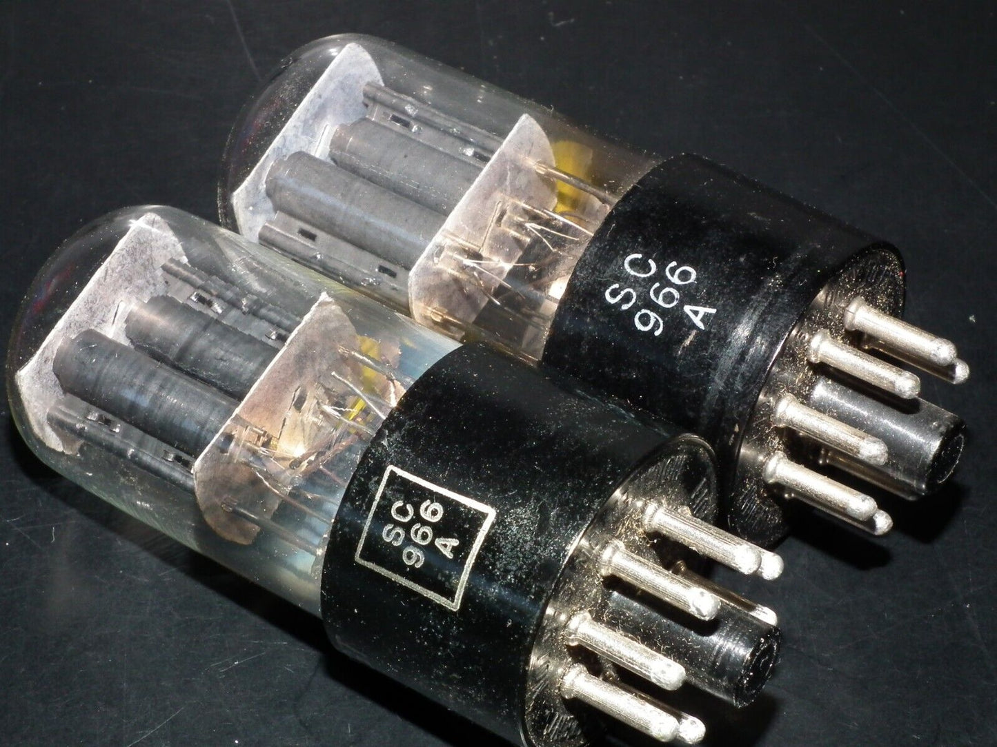 6SL7GT  Sylvania VT-229 JAN Matched Pair Black coated, close dates 40s