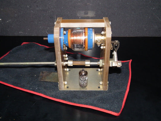 Jennings variable capacitor UCSL-500-5S 5-500pF 5000V NOS with mount flange