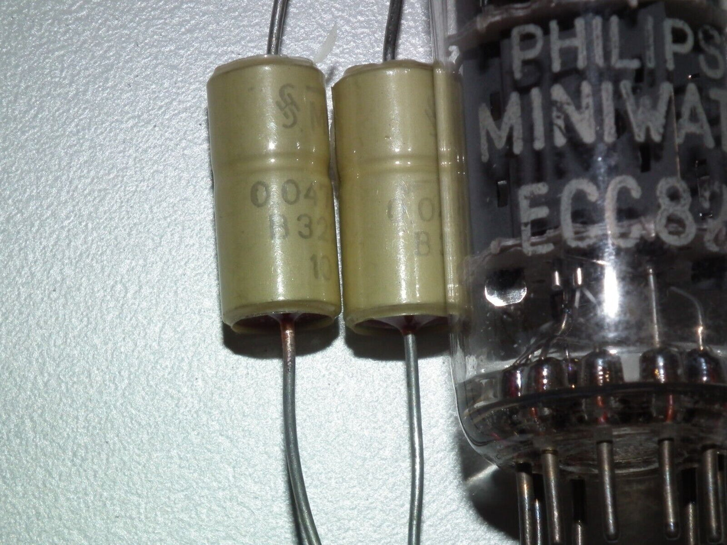 Two (2 pcs) Vintage NOS Capacitors Siemens MKL 0.047u 250V Klangfilm Audio 47nF