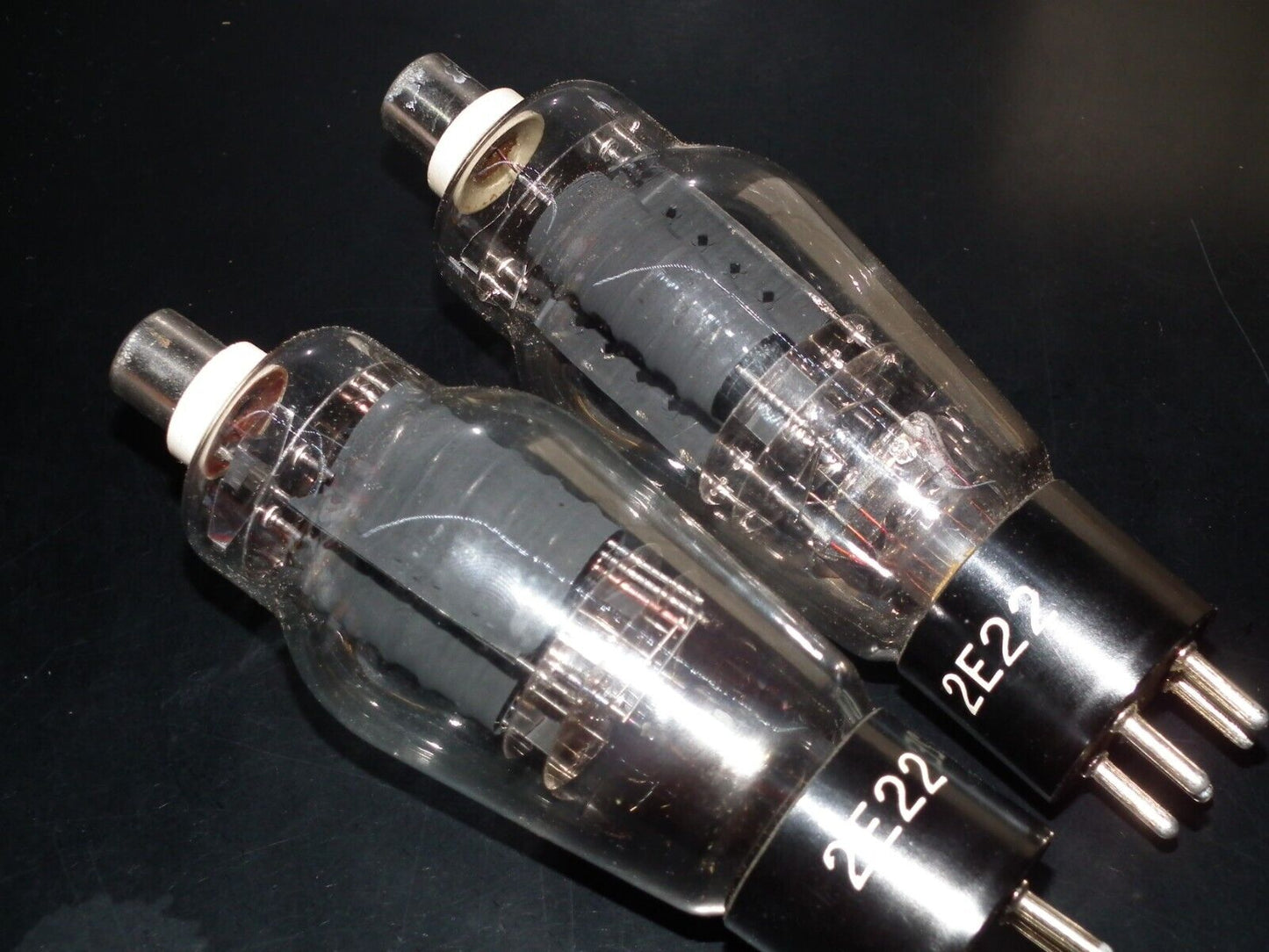 Platinum Matched Pair 2E22 KEN-RAD NOS NIB Made in USA Directly Heated Pentodes