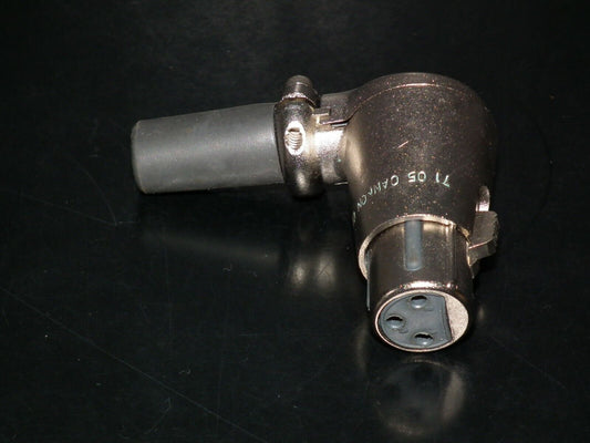 ITT Cannon XLR-3-15 NOS female angle connector XLR 3 15 (3 pole) Made in UK 1971