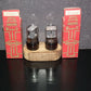 Matched Pair Haltron 12SL7GT NOS NIB Square D Getter old type stem pre WWII