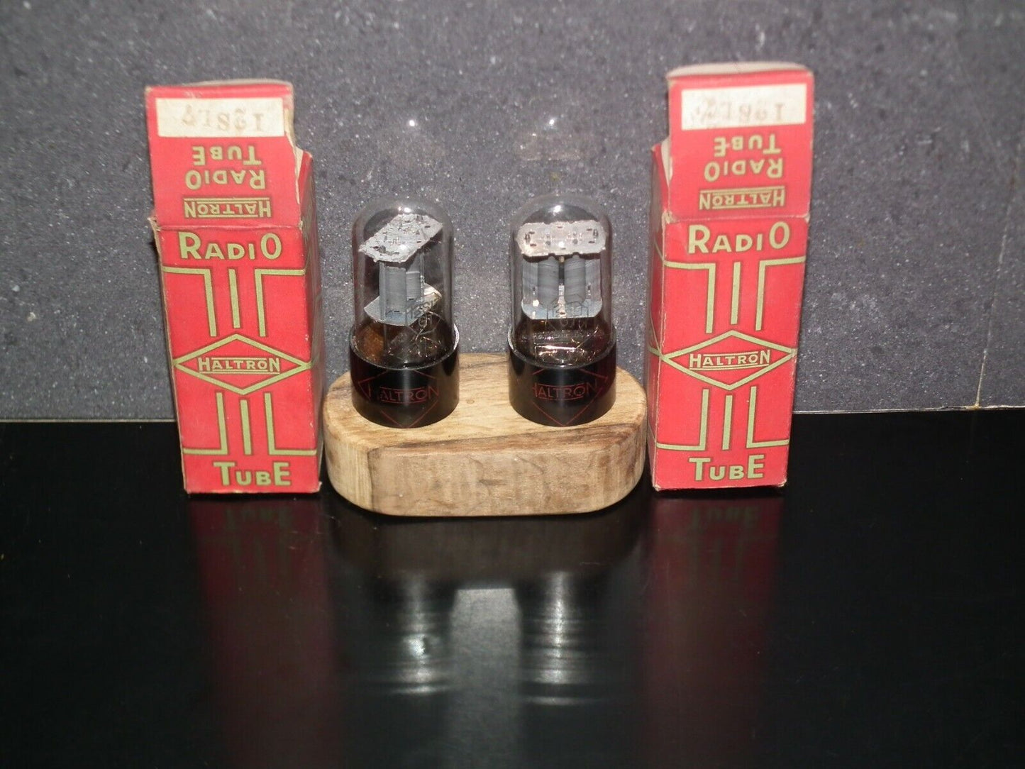 Matched Pair Haltron 12SL7GT NOS NIB Square D Getter old type stem pre WWII