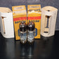 Philips E80CC 6085 Matched pair (Rare FOIL D Getter, PINCHED WAIST!) NOS NIB