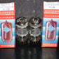 Platinum Matched Pair 6211 Telefunken ~ECC82 Tested 80% DB Gold Pins ULM codes