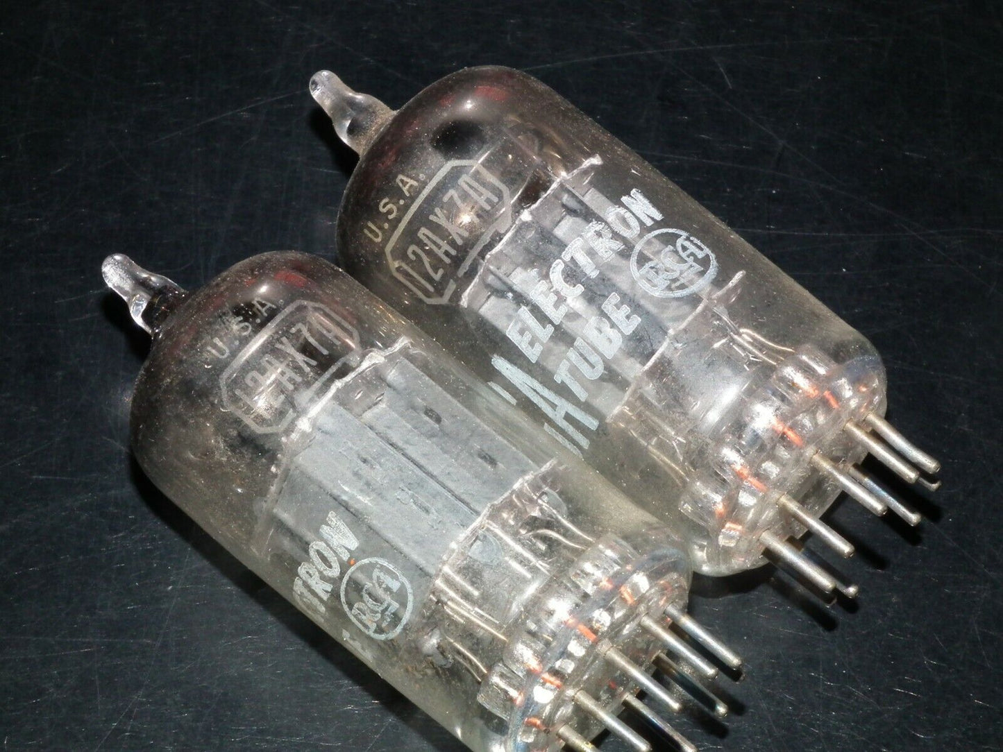12AX7A RCA ECC83 Matched Pair 1960 Used tested 90% of NOS balanced sections
