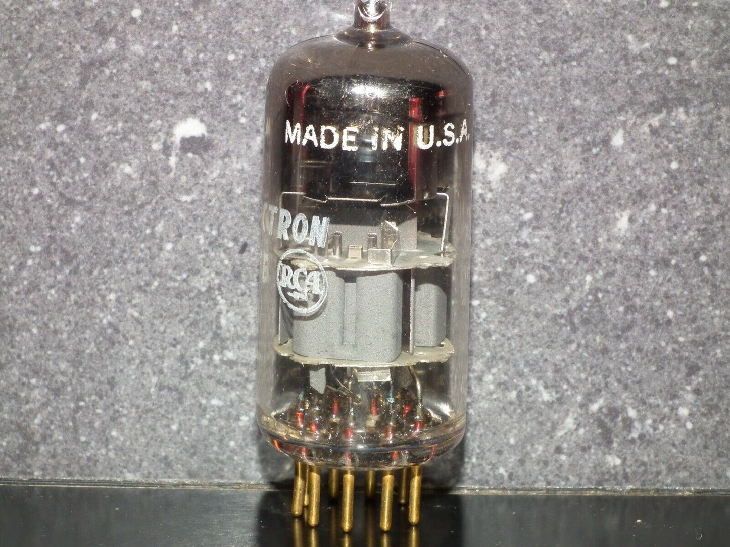 Amperex E88CC 6922  (Rare Curved D Getter) Used tested stronger than NOS 1960