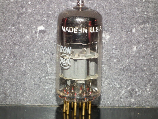 Amperex E88CC 6922  (Rare Curved D Getter) Used tested stronger than NOS 1960
