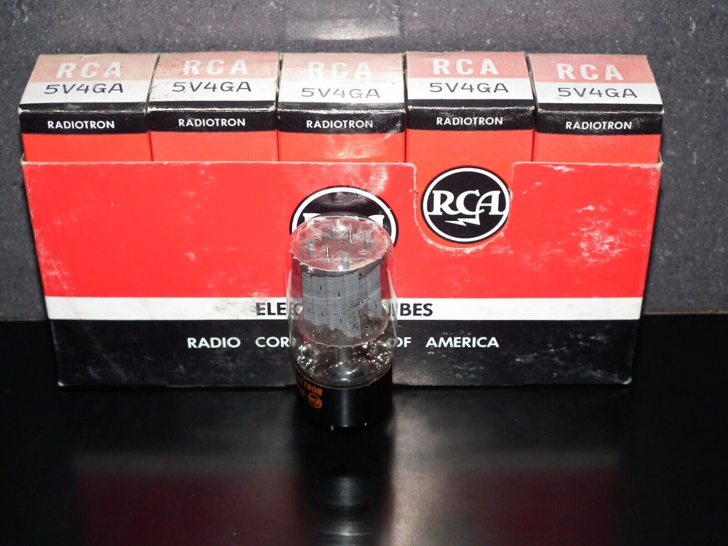5V4GA RCA USA GZ32 O Getter NOS - TESTED 100%