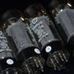 EL34 6CA7 Mullard Xf3 NOS Platinum Matched Quad Made in Blackburn, 1974