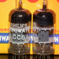 Philips ECC81 (12AT7) NOS NIB Platinum matched pair Tk2 Big Ring Getter 1963