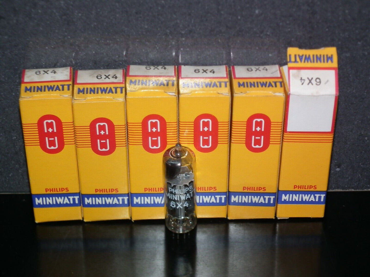 6X4 EZ90 Philips Miniwatt Rare Inclined Getter NOS NIB Tested