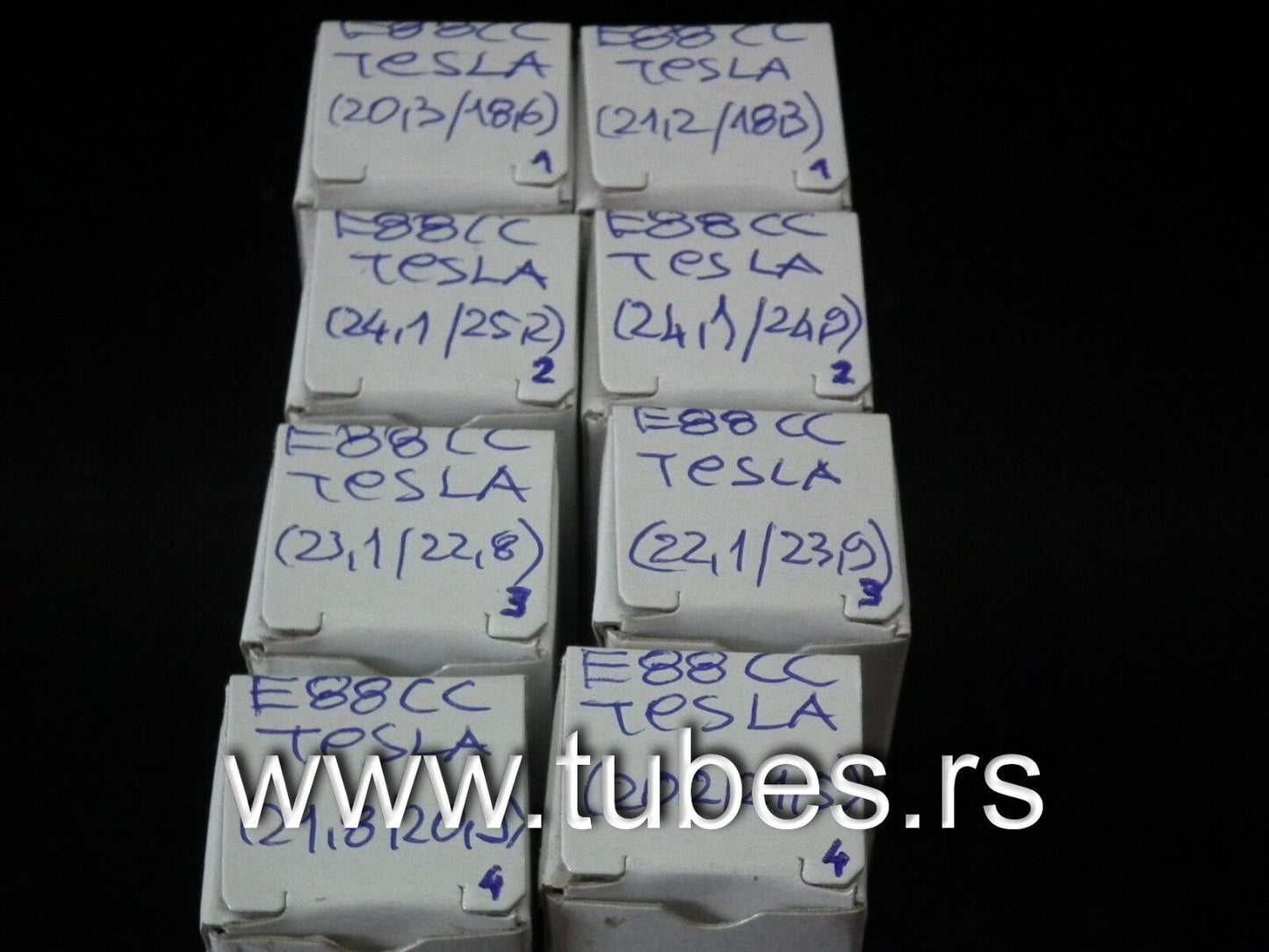 E88CC Tesla 6922 Czechoslovakia NOS Platinum matched pair