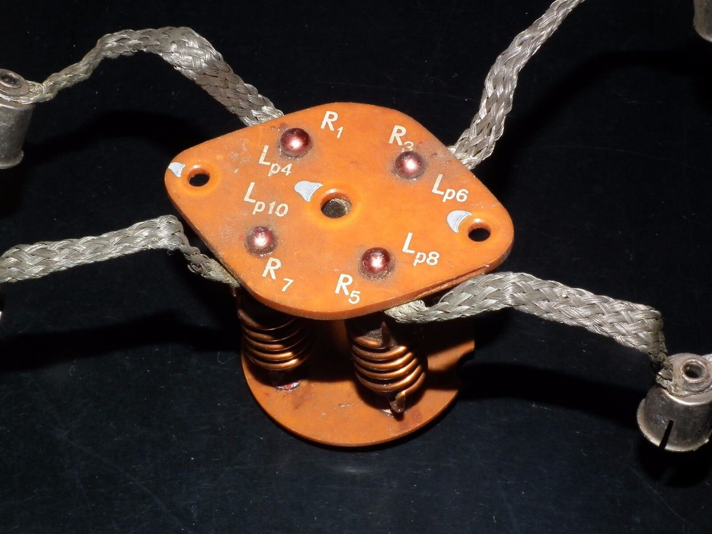 Suppressor Choke Assembly with plate caps 9mm for four tubes 6146B 807 HAM Radio