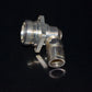 One NOS Spinner 7/16" DIN Female Silver plated coax connector made in W.Germany