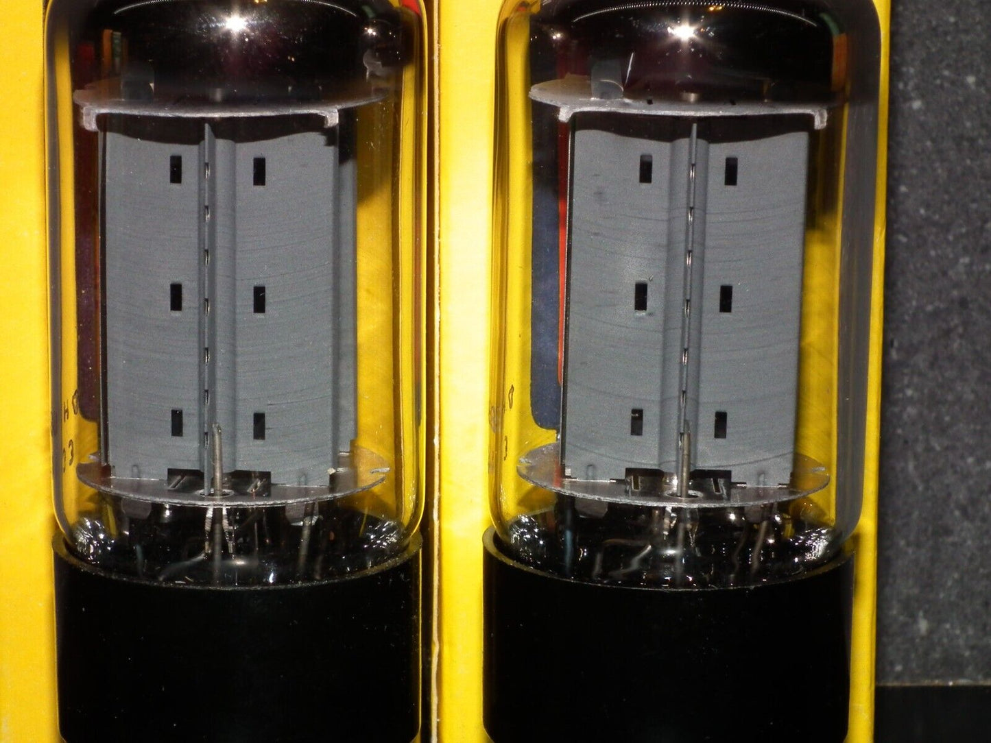 Platinum Matched Pair (2 pcs) GZ34 Mullard 5AR4 rectifier NOS NIB branded Valvo