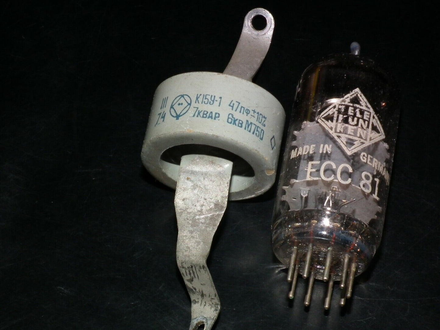 HV Doorknob Capacitor 47pF 6KV for transmitters and linear amp Soviet Made