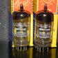 Matched pair ECC81 12AT7 Siemens Halske NOS NIB Big ring getter, Munich plant