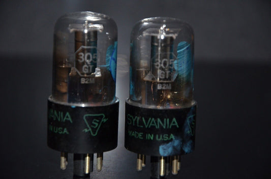 Platinum Matched Pair Sylvania 3Q5GT NOS JAN