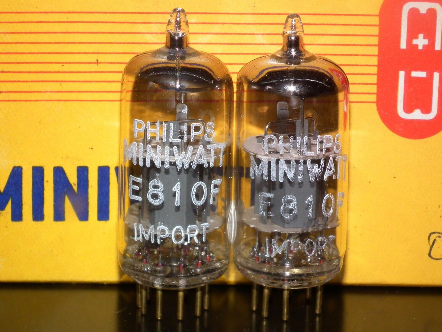 Matched Pair Philips Miniwatt E810F 7788 NOS NIB Gold pin Heerlen 60s Low Noise