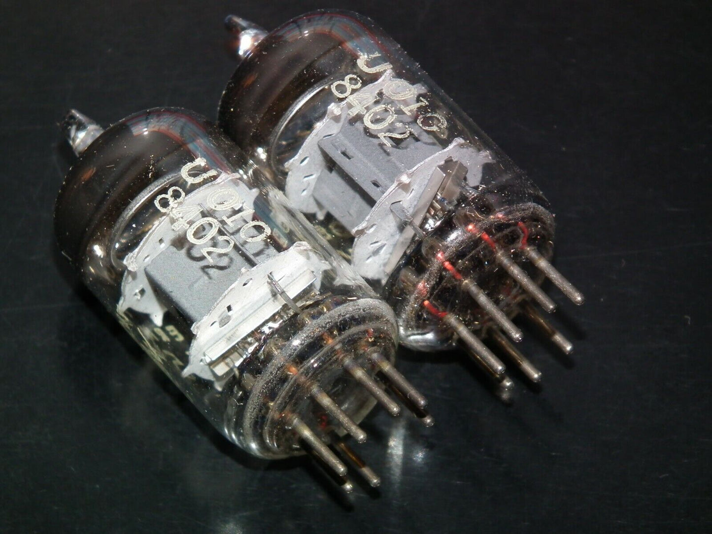 Genuine Telefunken Platinum Matched Pair 5654 EF95 NOS diamond bottom Little Dot