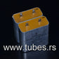Two vintage Siemens PIO capacitors 2 uF 160V Klangfilm Made in Germany 2mfd 160V