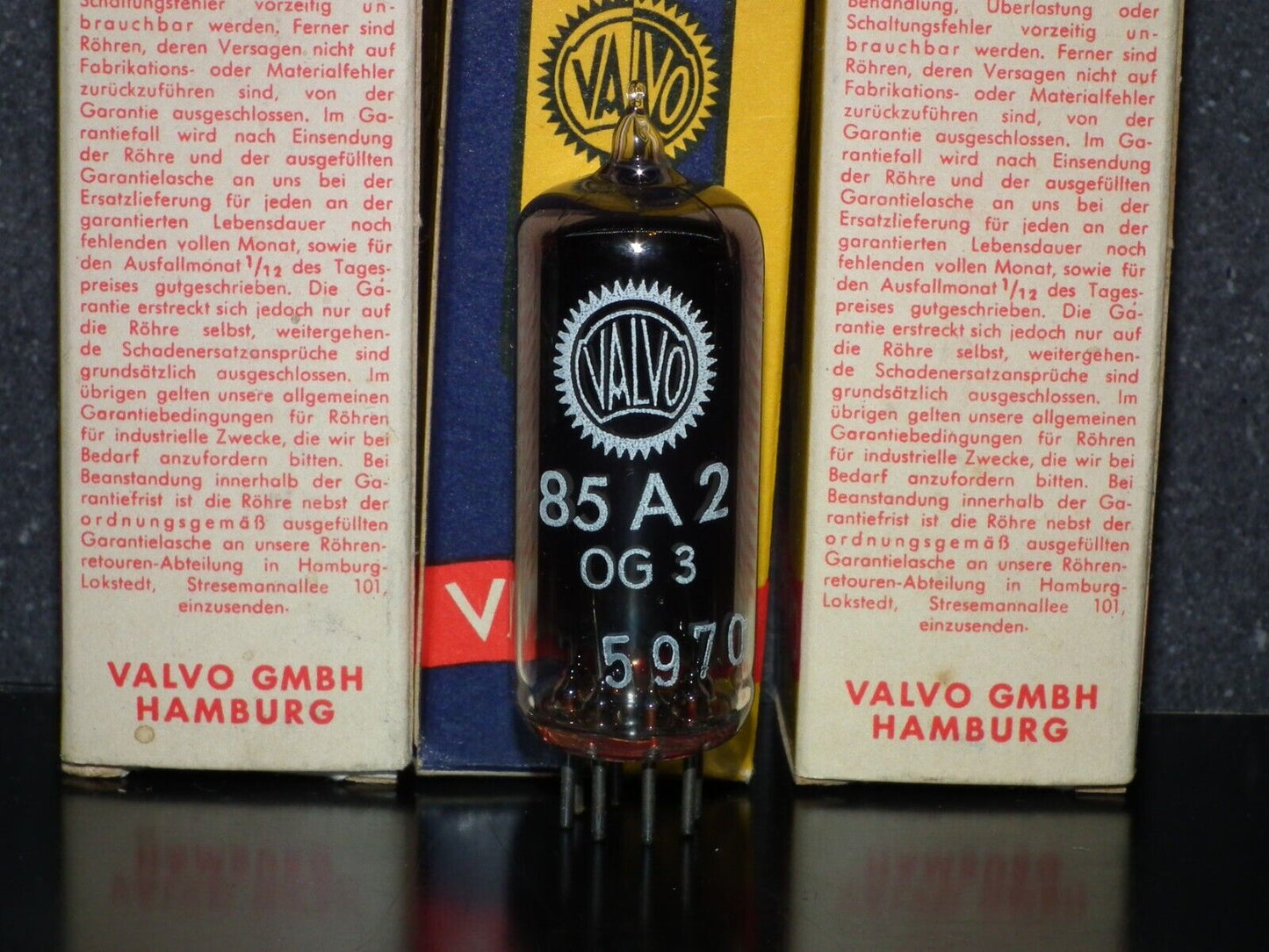 85A2 Valvo 0G3 OG3 NOS NIB Old Type