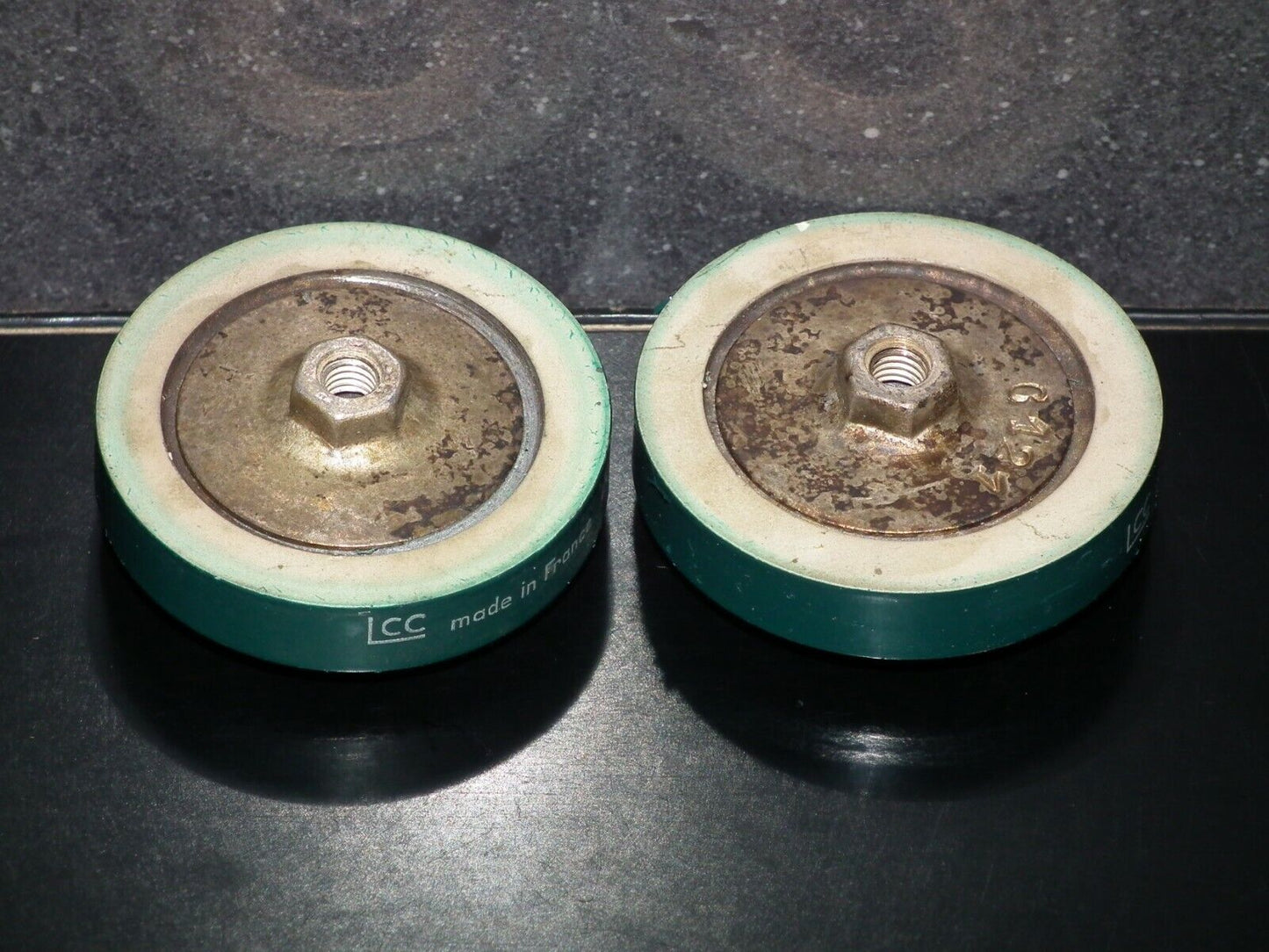 LCC France 50pF 10KV doorknob capacitor for professional broadcast Used Tested