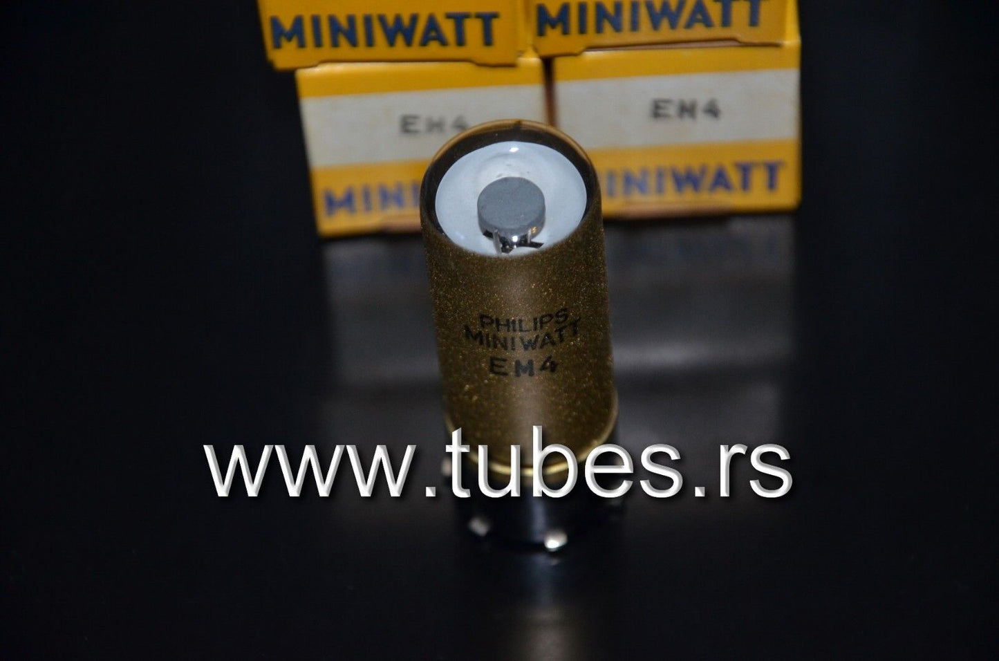 One (1 pcs) Philips EM4 tuning eye tube old type
