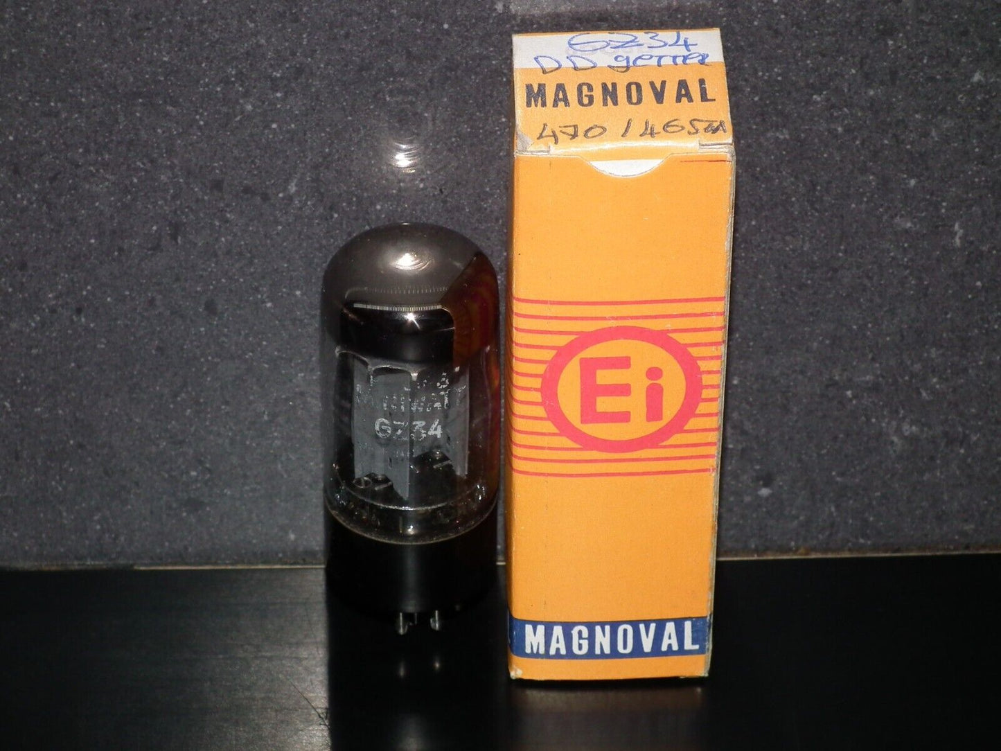 GZ34 Philips Mazda Brussels 5AR4, DD Getter f33 L2H3 Tested NOS 470/465 mA