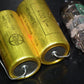 Two NOS vintage MP capacitors 2 uF / 400V Rifa Sweden (PIO - Paper in oil)