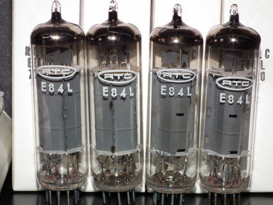 E84L 7320 Platinum Matched Quad Siemens Halske Branded RTC NOS NIB EL84 6BQ5
