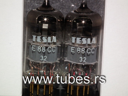 E88CC Tesla 6922 Czechoslovakia NOS Platinum matched pair